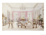 The Drawing Room of Queen's House, Barbados, circa 1880 Reproduction procédé giclée par Col. Lionel Grimston Fawkes
