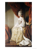 Portrait of Queen Charlotte, Full Length, Seated in Robes of State Giclee Print by Joshua Reynolds