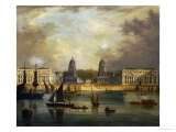A View of Greenwich, from the River Giclee Print by Frederick Calvert