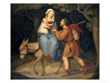 The Flight Into Egypt, 1822 Giclée-Druck von Heinrich Maria Von Hess