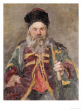Portrait of a Cossack, 1880 Reproduction procédé giclée par Ilya Efimovich Repin