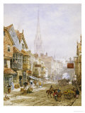 The High Street, Salisbury Giclee Print by Louise J. Rayner