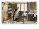 Karin by the Linen Cupboard (Karin Vid Linneskapet), 1906 Giclee Print by Carl Larsson