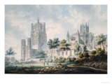 Ely Cathedral from the South-East, 1763-1804 reproduction procédé giclée par Edward Dayes