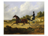 Confidence, Drawing a Gig Driven by a Groom, Dated 1842 Giclee Print by John Frederick Herring I