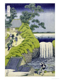 Aoigaoka Waterfall in the Eastern Capital reproduction procédé giclée par Katsushika Hokusai