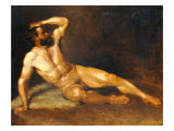 A Reclining Male Nude Giclee Print by Hans Von Staschiripka Canon