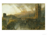Westminster from a House Top Giclee Print by Albert Goodwin