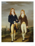 Portrait of Two et on Schoolboys, et on Chapel Beyond Reproduction procédé giclée par Francis Alleyne