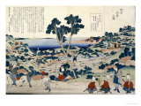 Ordnance Survey of Countryside, circa 1848 Giclee Print by Katsushika Hokusai