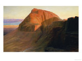 Masada or Sebbeh on the Dead Sea, 1858 Giclee Print by Edward Lear