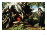 King Cophetua and the Beggar Maid, circa 1869 Giclee Print by Daniel Maclise
