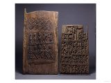 Two Yoruba Doors, One for a Shango Shrine, Both Carved in Relief with Varoius Figures Giclée-Druck