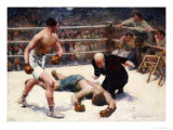 The Knock Out reproduction procédé giclée par Claude Charles Bourgonnier