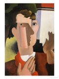 Man with a Red Scarf, 1922 Giclee Print by Roger de La Fresnaye