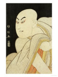 Okubi-E Portrait of the Actor Sawamura Sojuro III in the Role of Taira No Kiyomori Giclee Print by Kunimasa 