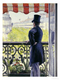 Man on A Balcony, Boulevard Haussmann, 1880 Lámina giclée por Gustave Caillebotte Man on A Balcony, Boulevard Haussmann, 1880 Lámina giclée por Gustave Caillebotte