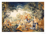 Of Spring, from the Series of the Seasons, Late 17th/Early 18th Century Impressão giclée por Van Den Hecke
