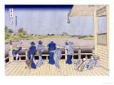 Sazai Hall of Five-Hundred-Rakan Temple reproduction procédé giclée par Katsushika Hokusai