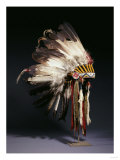 A Fine Sioux War Bonnet, Sewn with Twenty-Nine Eagle Feathers Reproduction procédé giclée