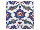 Two Iznik Pottery Tiles Reproduction procédé giclée