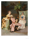 The Sitting, 1887 reproduction procédé giclée par Giulio Rosati