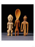A Lega Bone Figure, a Lega Ivory Spoon and a Pende Bone Whistle Giclee Print
