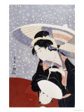 A Manservant Clearing The Geta Of A Beauty On A Winters Day Lámina giclée por Chokosai Eisho A Manservant Clearing The Geta Of A Beauty On A Winters Day Lámina giclée por Chokosai Eisho