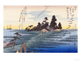 Descending Geese at Haneda Giclee Print by Ando Hiroshige