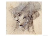 Portrait Study of a Woman, Probably Mrs. Fuseli, Her Head Inclined to the Left Giclee Print by Henry Fuseli