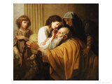 Tobias Curing His Fathers Blindness, 1772 reproduction procédé giclée par Benjamin West