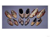 A Selection of American Indian Moccasins Giclee Print