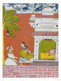 A Lady Seated Outside Her Bedchamber in Conversation with a Noble, circa 1700 Giclee Print A Lady Seated Outside Her Bedchamber in Conversation with a Noble, circa 1700 Giclee Print