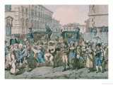 Carnevale a Roma, 1816 Giclee Print by Bartolomeo Pinelli
