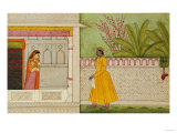 The Sinned Against, Illustration to the Rasikapriya of Keshav Das circa 1750-1760 Giclee Print