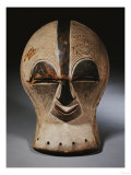 A Superb Songye Mask, Kifwebe,Whitened with Kaolin, Belgian Congo Giclee Print