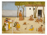 Nobles Offering Gifts To A Group Of Ascetics, Circa 1800 Lámina giclée