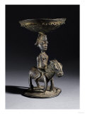 A Yoruba Bronze Ritual Vessel, Probably for Ifa Divination, 18th Century Giclée-Druck