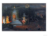 Illustration to the Ramayana, circa 1750-1760 Giclee Print by Mir Kalan Oudh