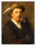 Country Farmer with Pipe Giclee Print by Franz Von Defregger