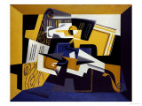 A Violin and Glass, 1918 reproduction procédé giclée par Juan Gris
