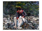 Girl in the Brook, 1913 Giclée-Druck von Lovis Corinth