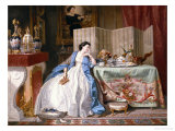 Fireside Distractions Giclee Print by Alphonse Carriere French