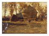 Sussex Hayricks reproduction procédé giclée par Henry Herbert La Thangue