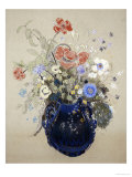A Vase of Blue Flowers, circa 1905-08 Giclee Print by Odilon Redon