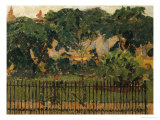The Park Railings, Mornington Crescent reproduction procédé giclée par Spencer Frederick Gore