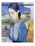 A Young Breton Woman, 1889 Giclee Print by Paul Gauguin
