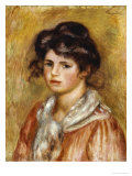 Young Girl with a White Handkerchief, 1907 Giclee Print by Pierre-Auguste Renoir Young Girl with a White Handkerchief, 1907 Giclee Print by Pierre-Auguste Renoir