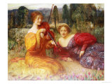 Musicienne Du Silence, 1900 Giclée-Druck von Arthur Hacker