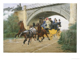 Startled by Steam, 1877 Giclee Print by Jean Richard Goubie Startled by Steam, 1877 Giclee Print by Jean Richard Goubie